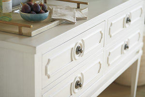 Lexington Tommy Bahama Home Delray Server - Elegant Coastal Dining Storage With Decorative Moldings And Felt-lined Drawers Caribbean Sands  570-869