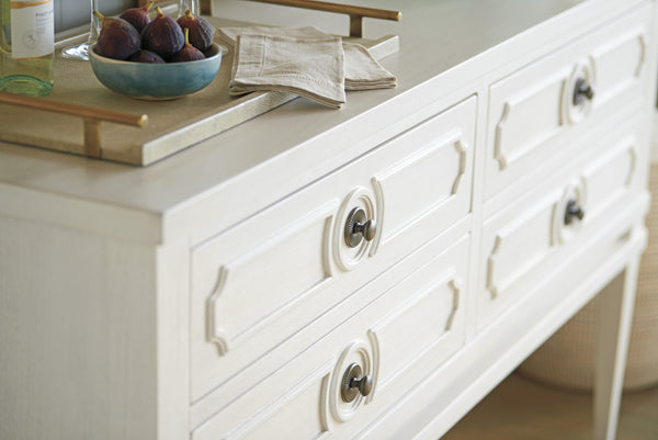 Lexington Tommy Bahama Home Delray Server - Elegant Coastal Dining Storage With Decorative Moldings And Felt-lined Drawers Caribbean Sands  570-869
