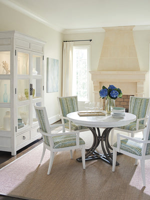 Lexington Tommy Bahama Home Sanctuary Curio China Cabinet - Elegant Coastal Design With Glass Doors, Adjustable Shelves & Led Lighting Caribbean Sands  570-864