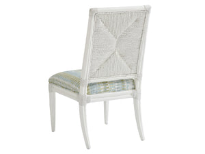 Lexington Tommy Bahama Home Regatta Coastal Chair - Elegant Rattan And Mahogany Design With Performance Upholstery For Relaxed Living Caribbean Sands  570-880-40