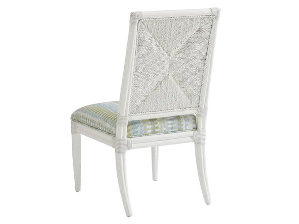 Lexington Tommy Bahama Home Regatta Coastal Chair - Elegant Rattan And Mahogany Design With Performance Upholstery For Relaxed Living Caribbean Sands  570-880-40