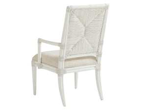 Lexington Tommy Bahama Home Regatta Coastal Elegance Armchair – Crafted From Mahogany With Woven Textures, Ideal For Relaxed Living Caribbean Sands  570-881-01