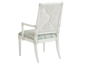 Lexington Tommy Bahama Home Regatta Coastal Elegance Armchair – Crafted From Mahogany With Woven Textures, Ideal For Relaxed Living Caribbean Sands  570-881-40