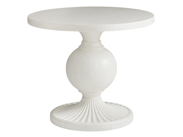 Lexington Tommy Bahama Home Marco Ocean Breeze Center Table – Coastal Elegance With Mahogany Finish, Globe Pedestal & Fluted Base Caribbean Sands  570-924c