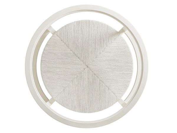 Lexington Tommy Bahama Home Pompano Coastal Cocktail Table With Tempered Glass Top And Twisted Lampakanai Shelf In Caribbean Sands Caribbean Sands  570-947