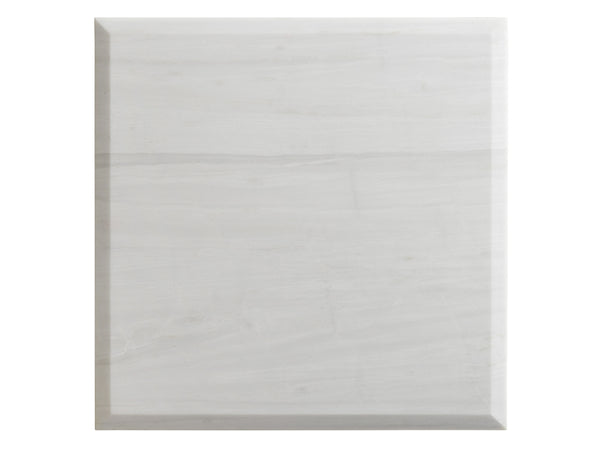 Lexington Tommy Bahama Home Flagler Coastal Elegance End Table With White Marble Top & Burnished Pewter Base For Home Décor Caribbean Sands  570-953