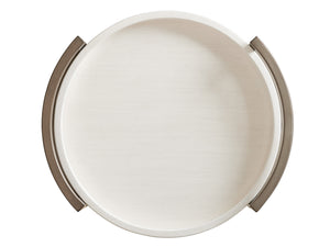 Lexington Tommy Bahama Home Osprey Coastal End Table With Gallery Trays And Antique Brass Casters For Stylish Living Spaces Caribbean Sands  570-960