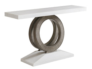 Lexington Tommy Bahama Home Wayfarer Coastal Console Table With Santa Cruz Marble Top And Aged Pewter Accents For Elegance Caribbean Sands  570-966c