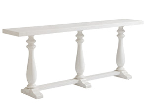 Lexington Tommy Bahama Home River Oaks Console - Coastal Elegance With Planked Top Design And Decorative Legs For Refined Spaces Caribbean Sands  570-967