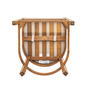 English Elm Christopher Knight Home® - Abaco Acacia Outdoor Barstool Set of 2 with Removable Gray Cushions, Rustic Curved Back Support Teak+ Beige N775P294071T
