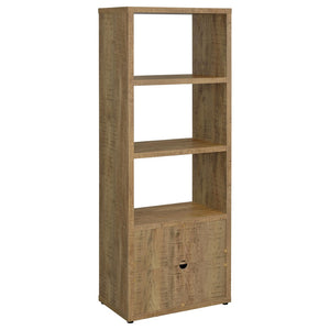 English Elm Noriega Rustic Mango Wood Three Piece Media Wall Unit with Open Shelving Storage B062S01718