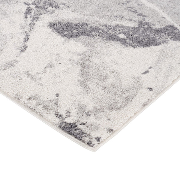 HomeRoots 4' Striped Wool Area Rug in Ivory, Gray & Black – Hand-Woven Artisan Design for Cozy Spaces 9' X 12' 571001
