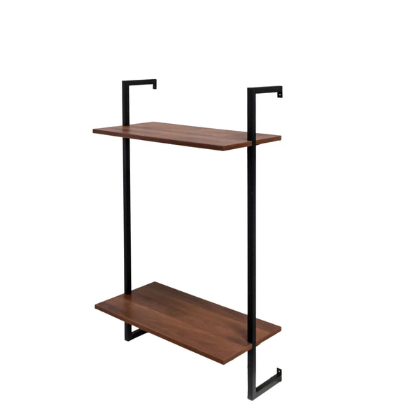 English Elm 3 Tier and 2 Tier Wood Floating Shelves - Heavy Duty Wall Mounted Bathroom Storage Organizer, Rustic Decor W331P279736