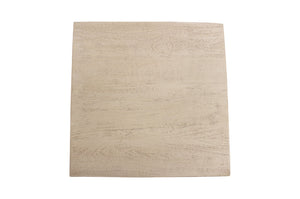 HomeRoots 16" Rustic Solid Wood Square End Table - Handcrafted, Distressed Finish, Versatile Accent Piece for Any Room 571187
