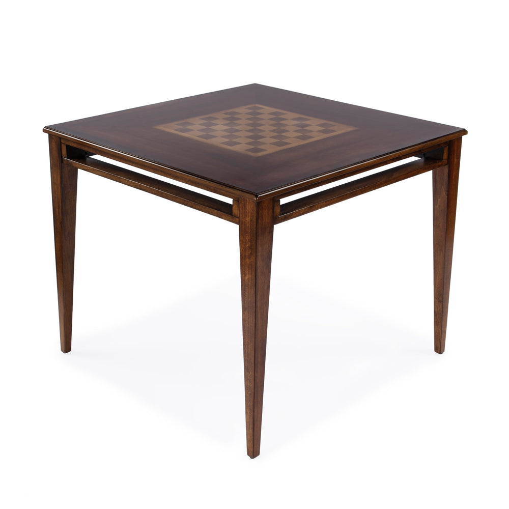 Butler Specialty Daltrey Square Game Table - Elegant Solid Wood Design With Inset Game Board For Timeless Fun Medium Brown Poplar Wood,Maple,Walnut And Cherry Veneers,Mdf 5712011-butler