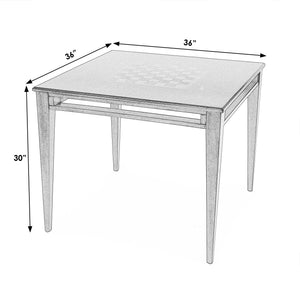 Butler Specialty Daltrey Square Game Table - Elegant Solid Wood Design With Inset Game Board For Timeless Fun Medium Brown Poplar Wood,Maple,Walnut And Cherry Veneers,Mdf 5712011-butler