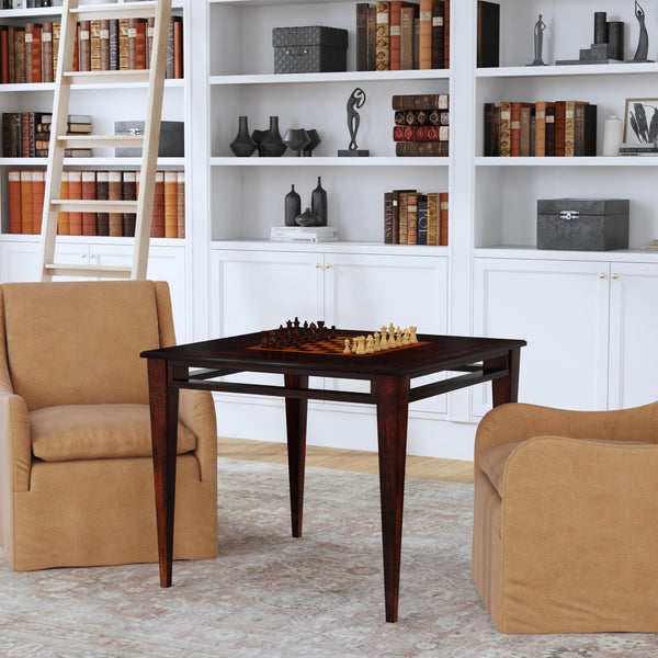 Butler Specialty Daltrey Square Game Table - Elegant Solid Wood Design With Inset Game Board For Timeless Fun Dark Brown Poplar Wood,Maple,Walnut And Cherry Veneers,Mdf 5712024-butler