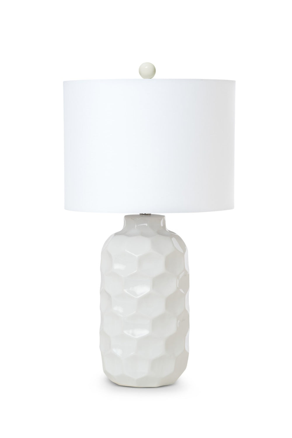 HomeRoots Set of Two 28" White Ceramic Table Lamps with Cone Shades - Coastal Charm for Any Space! 571284