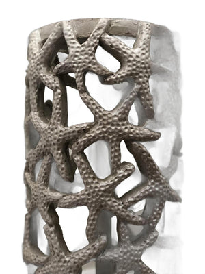 HomeRoots Set of Two 30" Coastal Starfish Table Lamps with Beige Shades - Perfect for Nautical Décor! 571286