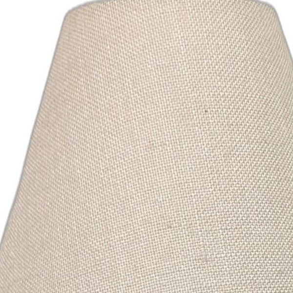 HomeRoots Set of Two Coastal Blue Table Lamps with Tan Burlap Shade for Stylish Home Decor and Ambiance 571289