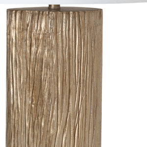 HomeRoots Set of Two 30" Gold USB Table Lamps with White Linen Shades for Elegant Home Ambiance & Style 571292