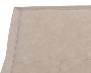 Sunpan Coelho Lounge Chair - Stylish Mid-Century Comfort with Vertical Tufting and Black Steel Base Bounce Stone