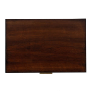 Butler Specialty Kai 2 Drawer End Table – Stylish Mid-century Design With Gold Hardware And Luxurious Brown Finish Medium Brown Poplar Wood,Cherry Veneer,Mdf 5713011-butler