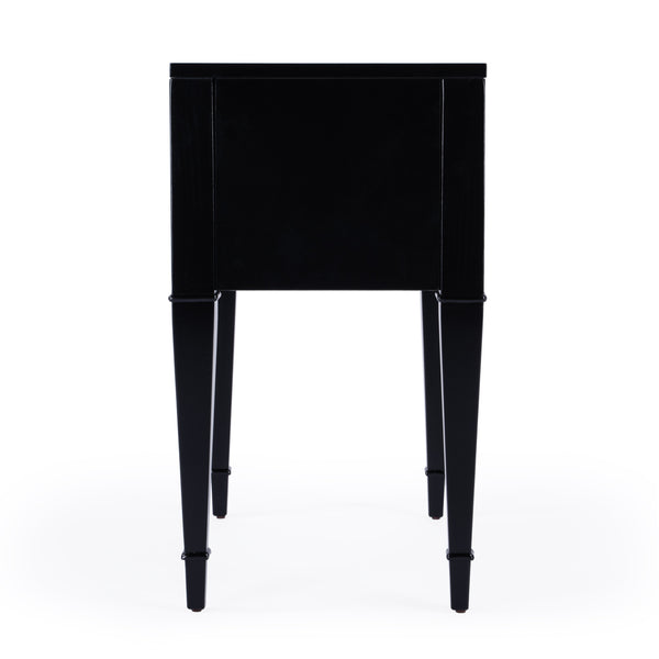 Butler Specialty Kai 2 Drawer End Table – Stylish Mid-century Design With Gold Hardware And Luxurious Brown Finish Black Poplar Wood,Cherry Veneer,Mdf 5713111-butler