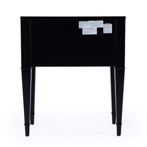 Butler Specialty Kai 2 Drawer End Table – Stylish Mid-century Design With Gold Hardware And Luxurious Brown Finish Black Poplar Wood,Cherry Veneer,Mdf 5713111-butler