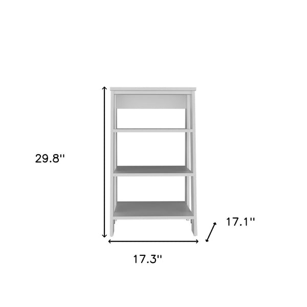 HomeRoots 17" White Freestanding Bathroom Vanity - Compact, Modern Design for Small Spaces & Stylish Storage 571349
