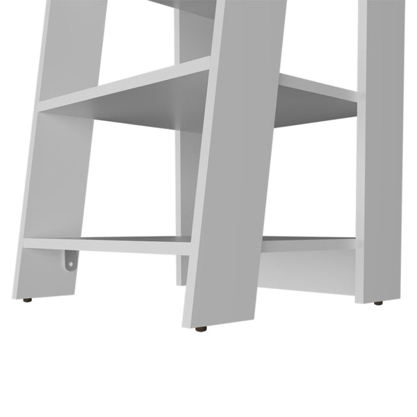 HomeRoots 17" White Freestanding Bathroom Vanity - Compact, Modern Design for Small Spaces & Stylish Storage 571349