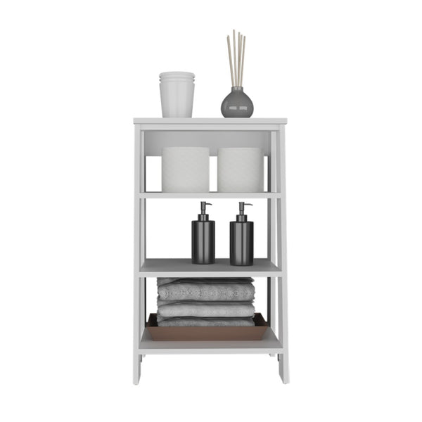 HomeRoots 17" White Freestanding Bathroom Vanity - Compact, Modern Design for Small Spaces & Stylish Storage 571349