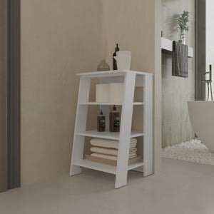 HomeRoots 17" White Freestanding Bathroom Vanity - Compact, Modern Design for Small Spaces & Stylish Storage 571349