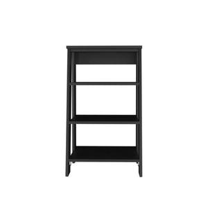 17 Inch Freestanding Wood Bathroom Storage Shelf in a Sleek Matte Finish for Small Spaces