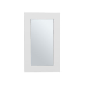 HomeRoots 15" White Wood Floating Bathroom Vanity with Mirror & Medicine Cabinet - Space-Saving Solution! 571355