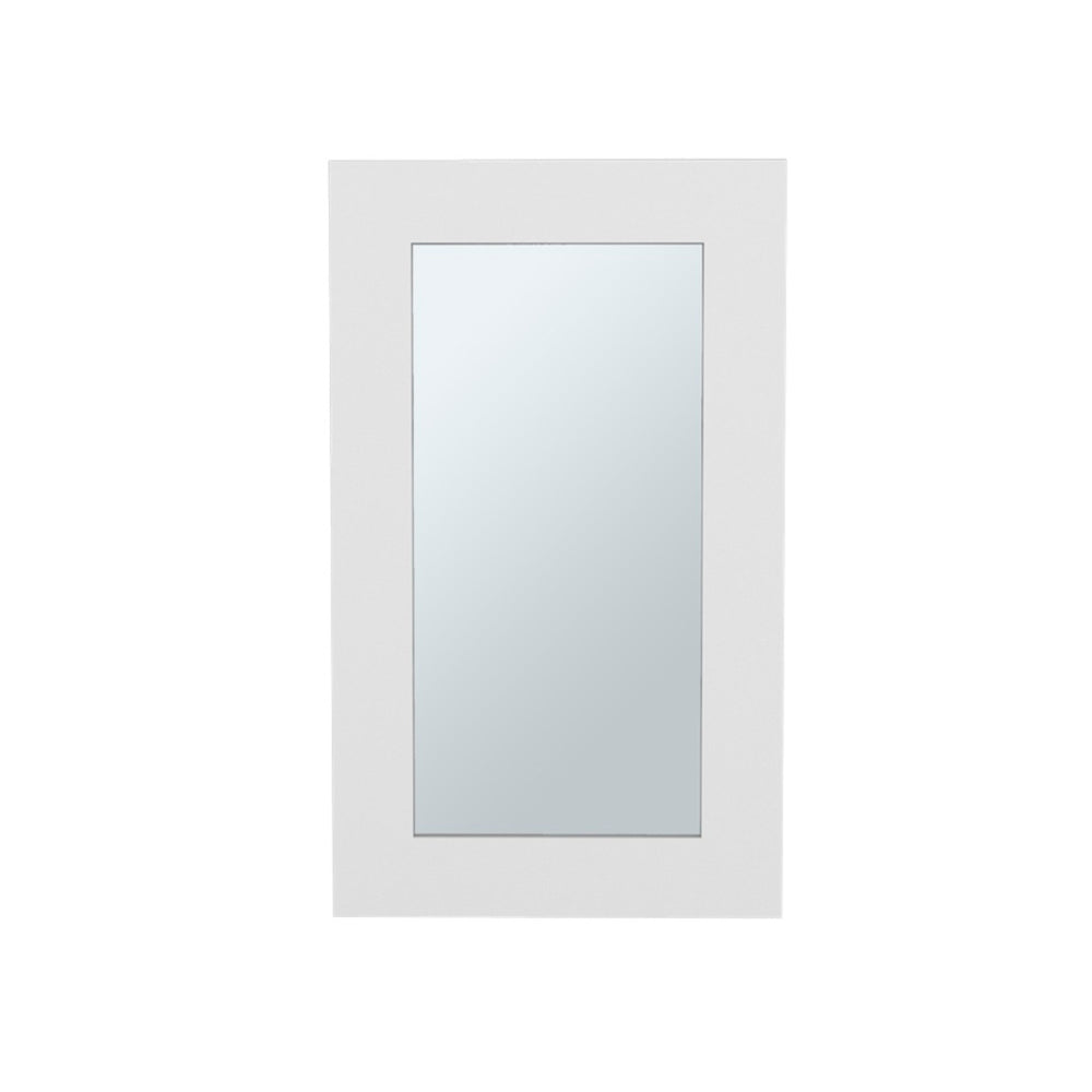 HomeRoots 15" White Wood Floating Bathroom Vanity with Mirror & Medicine Cabinet - Space-Saving Solution! 571355