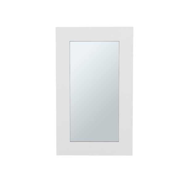 HomeRoots 15" White Wood Floating Bathroom Vanity with Mirror & Medicine Cabinet - Space-Saving Solution! 571355