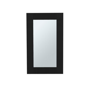 15 Inch Black Wood Wall Mounted Vanity Cabinet for a Modern Bathroom Storage
