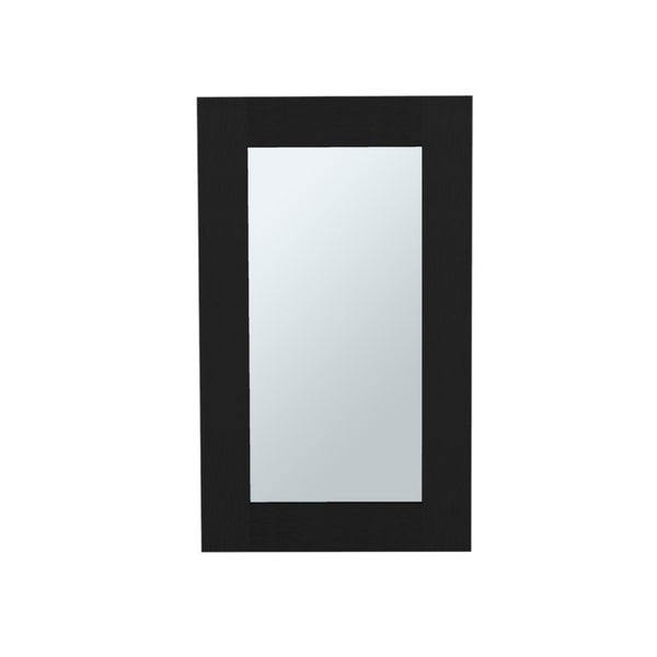 15 Inch Black Wood Wall Mounted Vanity Cabinet for a Modern Bathroom Storage