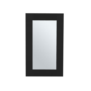 15 Inch Black Wood Wall Mounted Vanity Cabinet for a Modern Bathroom Storage