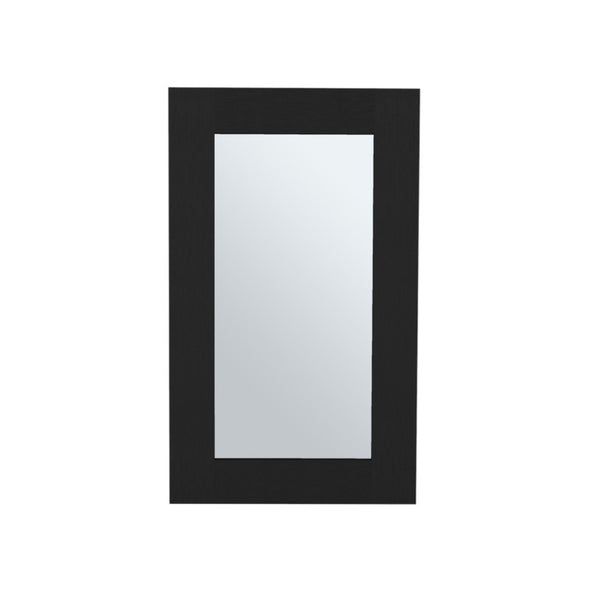 15 Inch Black Wood Wall Mounted Vanity Cabinet for a Modern Bathroom Storage