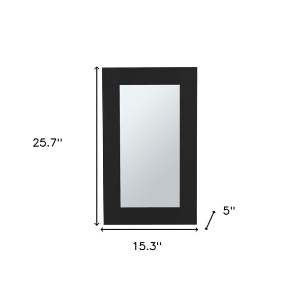 15 Inch Black Wood Wall Mounted Vanity Cabinet for a Modern Bathroom Storage