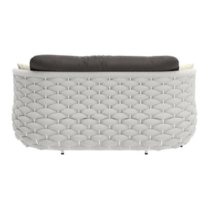 HomeRoots 64" Gray Polypropylene Olefin Sofa - Modern Comfort, Durable Design & Easy Maintenance for Small Spaces 571365