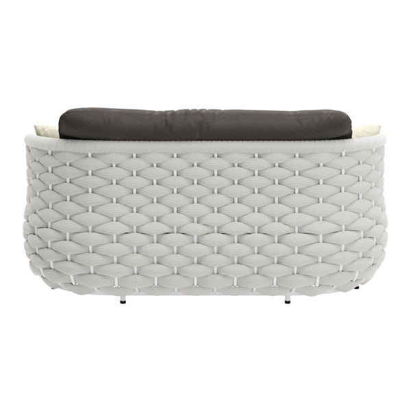 HomeRoots 64" Gray Polypropylene Olefin Sofa - Modern Comfort, Durable Design & Easy Maintenance for Small Spaces 571365