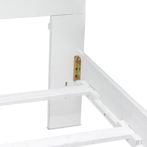 Homeroots Gray Carved Geometric Distressed Solid Wood King Bed Frame For Timeless Elegance And Comfort  Wood 571382