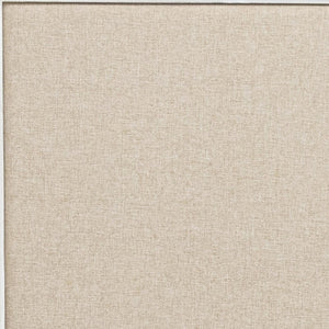 Homeroots White Shiplap Textured King Bed Frame - Luxurious Distressed Solid Wood & Linen For Stylish Comfort  Wood 571388