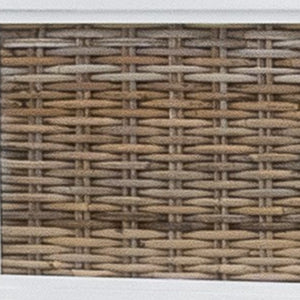 Homeroots White Ribbed Texture Solid Wood King Bed Frame - Stylish, Comfortable, And Perfect For Any Bedroom  Wood 571390