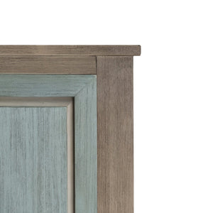 Homeroots Green Shiplap Texture Distressed Solid Wood King Bed Frame - Durable Design For Restful Sleep  Wood 571396