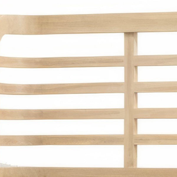 Homeroots Brown Carved Geometric Solid Wood Queen Bed Frame – Luxurious Design For Comfort & Style In Bedrooms  Wood 571397