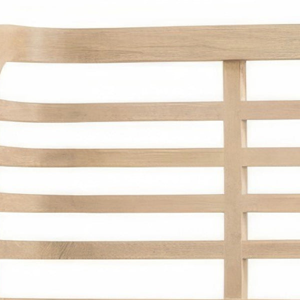 Homeroots Brown Carved Geometric Solid Wood King Bed Frame - Luxurious Comfort For Your Dream Bedroom Oasis  Wood 571398